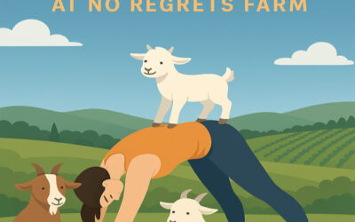 goat yoga at no regrets farm monroe oregon